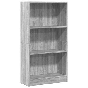 vidaXL Bibliotecă, gri sonoma, 60x24x109 cm, lemn prelucrat