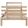 vidaXL Cadru de pat cu tăblie, 100x200 cm, lemn masiv de pin