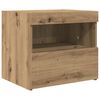 vidaXL Dulap de noapte Stejar Artizanal 50 x 40 x 45 cm Lemn prelucrat