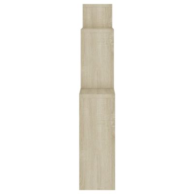 vidaXL Raft de perete cub, stejar sonoma, 80x15x78,5cm, lemn prelucrat