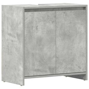 vidaXL Dulap de baie, gri beton, 60x33x61 cm, lemn prelucrat
