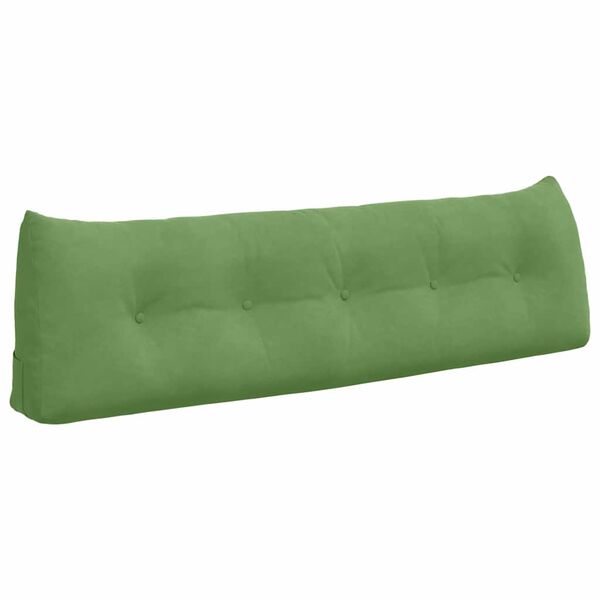 vidaXL Perna pentru spate Verde deschis 160 x 24 x 50 cm Catifea
