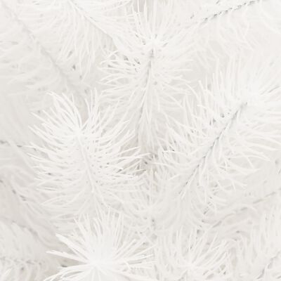 vidaXL Brad de Crăciun artificial, ace cu aspect natural, alb, 65 cm