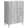 vidaXL Bufet cu sertar Sonoma gri 66 x 34,5 x 90 cm Lemn prelucrat