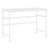 vidaXL Birou de calculator, alb, 105x55x72 cm, MDF și metal
