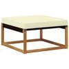 vidaXL Taburet pentru exterior Lemn Solid de Acacia natural
