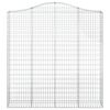 vidaXL Coșuri gabion arcuite 5 buc. 200x30x200/220 cm fier galvanizat