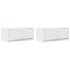 vidaXL Dulapuri TV 2 buc Alb 60x31x25,5 cm Lemn prelucrat