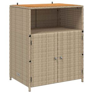 vidaXL Dulap cu raft Bej 70 x 50 x 87 cm Poliester și Rattan Roly