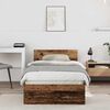 vidaXL Cadru de pat cu headboard Lemn Vechi 90 x 190 cm Lemn compozit