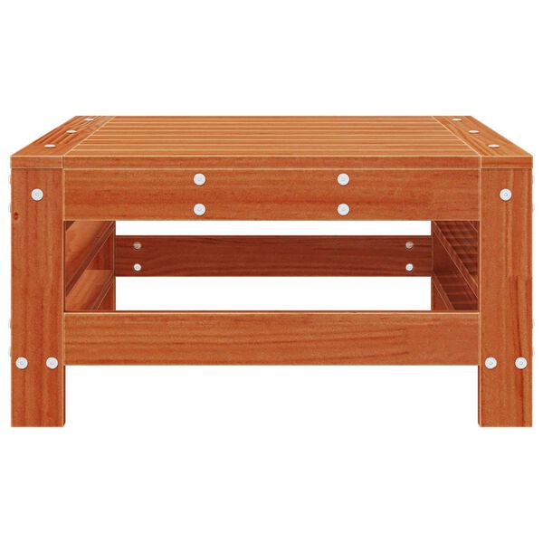 vidaXL Suport pentru picioare de grădină Lemn masiv de pin Maro Ceară