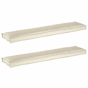 vidaXL Set de perne pentru palet 2 pcs Crem 180 x 40 x 8 cm