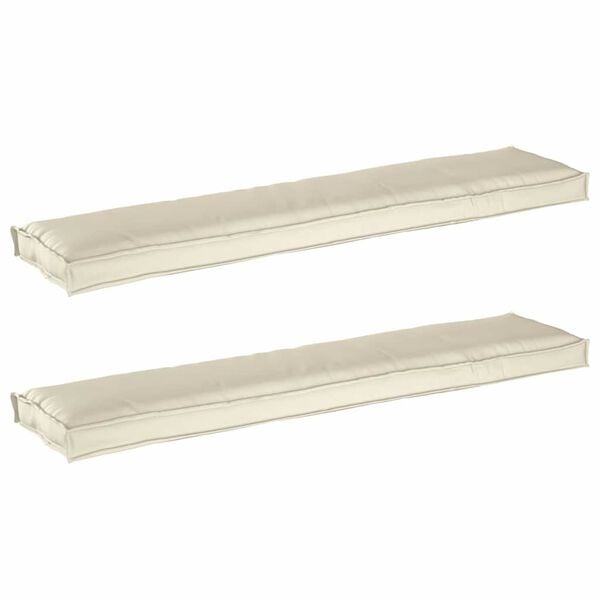 vidaXL Set de perne pentru palet 2 pcs Crem 180 x 40 x 8 cm