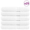 vidaXL Prosoape premium, SOLUND 25buc alb 100x200cm 600gsm