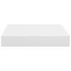 vidaXL Raft de perete suspendat, alb, 23x23,5x3,8 cm, MDF
