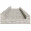 vidaXL Rafturi de perete, 2 buc., gri beton, 80x9x3 cm