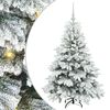 vidaXL Brad de Crăciun artificial cu 150 LED Alb 120 cm PE și PVC