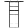 vidaXL Ușă glisantă cu set feronerie, 76x205 cm, sticlă ESG/aluminiu