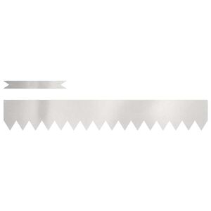 vidaXL Margine pentru gazon 10 buc. 100 x 0,05 x 15 cm Oţel inoxidabil