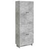 vidaXL Set de Dulapuri 2 buc. Gri Beton Lemn prelucrat