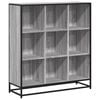 vidaXL Bibliotecă, gri sonoma, 97,5x33x107,5 cm, lemn prelucrat/metal