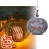 Luxform Lampă de grădină orientală cu LED Damascus, albastru &icirc;nvechit