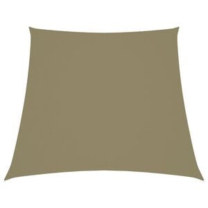vidaXL Parasolar, bej, 2/4x3 m, țesătură oxford, trapez