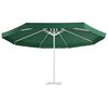 vidaXL P&acirc;nză de schimb umbrelă de soare de grădină, verde, 515 cm