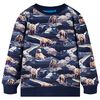 vidaXL Hanorac pentru copii, bleumarin, 128