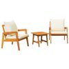 vidaXL Set bistro 3 buc. Maro Lemn Solid de Acacia
