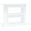 vidaXL Suport pentru acvariu, alb, 80x35x60 cm, lemn prelucrat