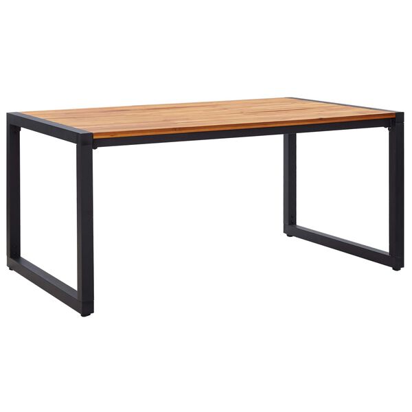 vidaXL Set de masă pentru grădină, 5 piese, negru