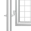 vidaXL Poartă de grădină din plasă, argintie, 350x125 cm, oțel galvanizat