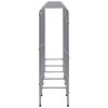 vidaXL Raft de depozitare pentru 12 lăzi argintiu 190x33x116 cm oțel