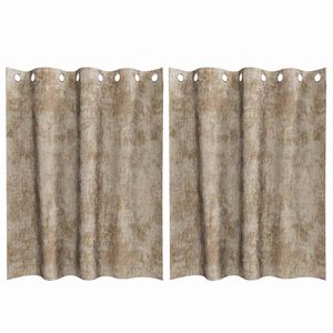 vidaXL Cortine din catifea 2 buc. Șampanie 140 x 140 cm Catifea