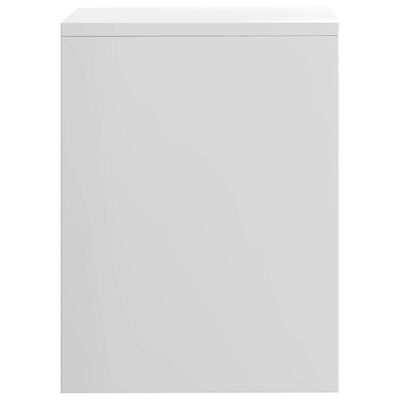 vidaXL Noptieră, alb lucios, 40 x 30 x 40 cm, PAL