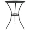 vidaXL Set mobilier bistro, 3 piese, negru, aluminiu turnat