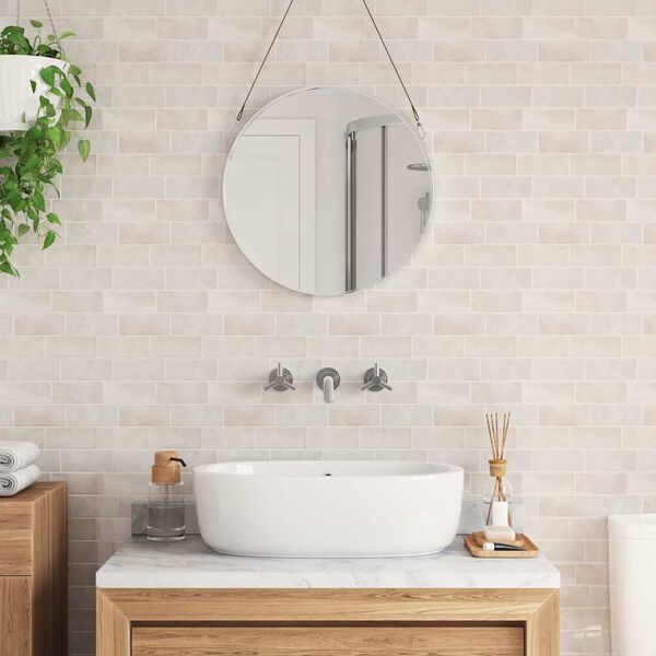 vidaXL Placă de metrou 10 pcs Marmură bej 29.4 x 21.4 cm