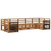 vidaXL Set de canapele de exterior 6 buc. natural Lemn Solid de Acacia