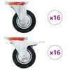 vidaXL Roți pivotante, 32 buc., 100 mm