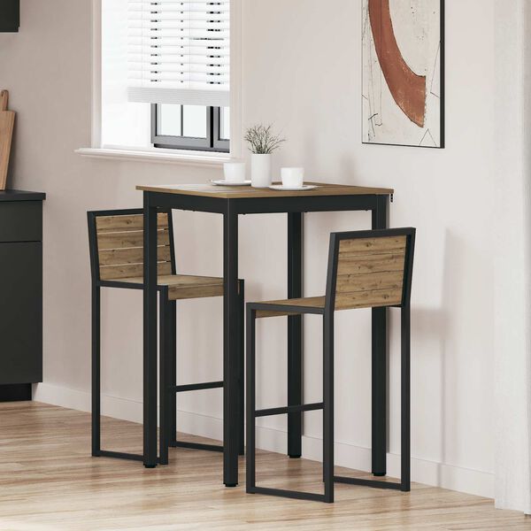 vidaXL Masă Bar &icirc;n Picioare Lemn compozit