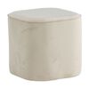 Venture Home Taburet &bdquo;Piff&rdquo;, 44x44x41 cm, alb, catifea