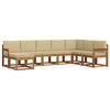 vidaXL Set de canapele de exterior 8 buc. Natural și Bej