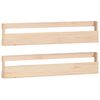 vidaXL Pantofare de perete, 2 buc., 110x9x23 cm, lemn masiv pin