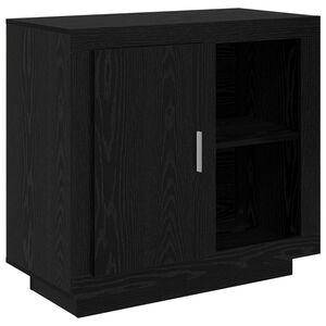 vidaXL Bufet Stejar Negru 80 x 40 x 75 cm Lemn compozit