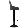 vidaXL Scaune de bar, 2 buc., gri &icirc;nchis, catifea