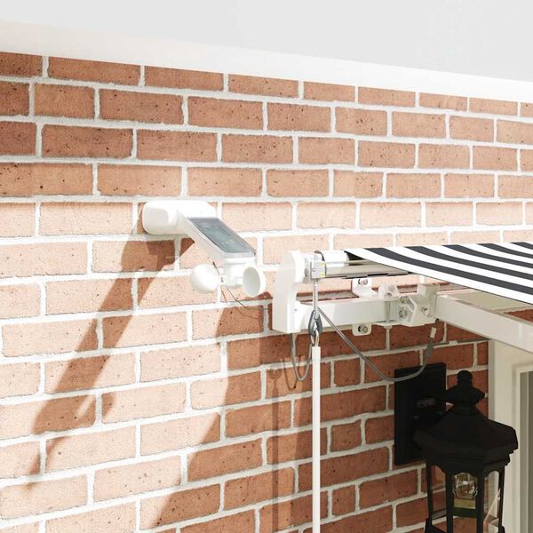 vidaXL Copertină retractabilă automat cu LED, antracit/alb, 400x300 cm