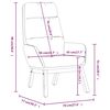 vidaXL Scaun de relaxare, gri taupe, material textil