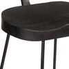 vidaXL Scaune de bar 2 buc Negru 49x43x103 cm Lemn masiv Mango