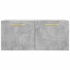 vidaXL Dulap de perete, gri beton, 80x36,5x35 cm, lemn compozit